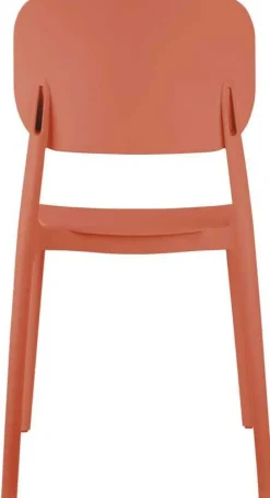 Chaise colorée en polypropylène Cheer (Orange brûlée)