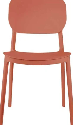 Chaise colorée en polypropylène Cheer (Orange brûlée)
