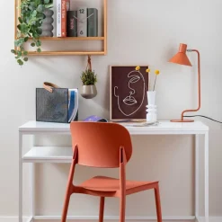 Chaise colorée en polypropylène Cheer (Orange brûlée)