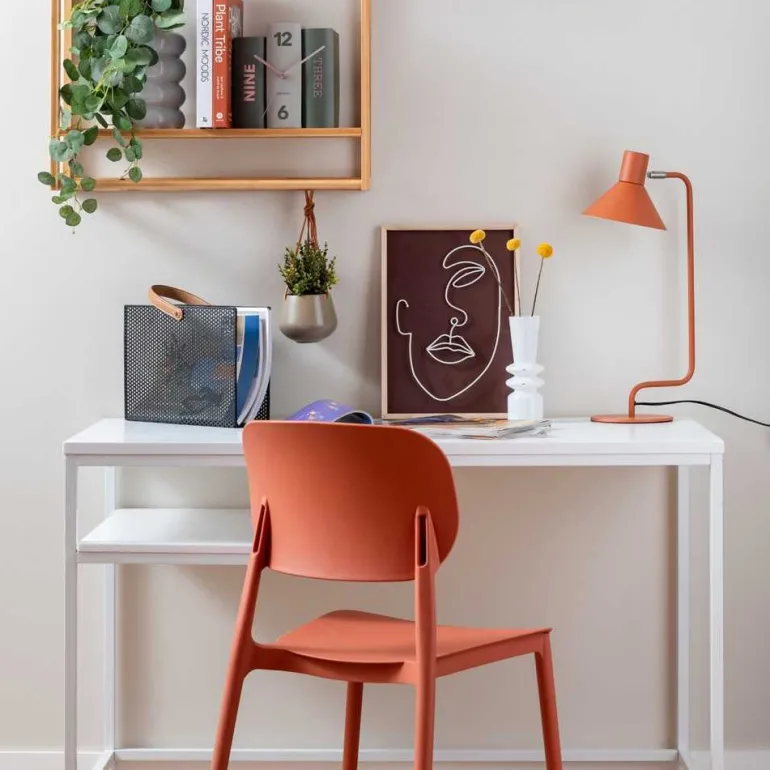 Chaise colorée en polypropylène Cheer (Orange brûlée)