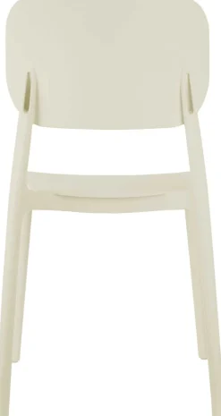 Chaise colorée en polypropylène Cheer (Blanc cassé)