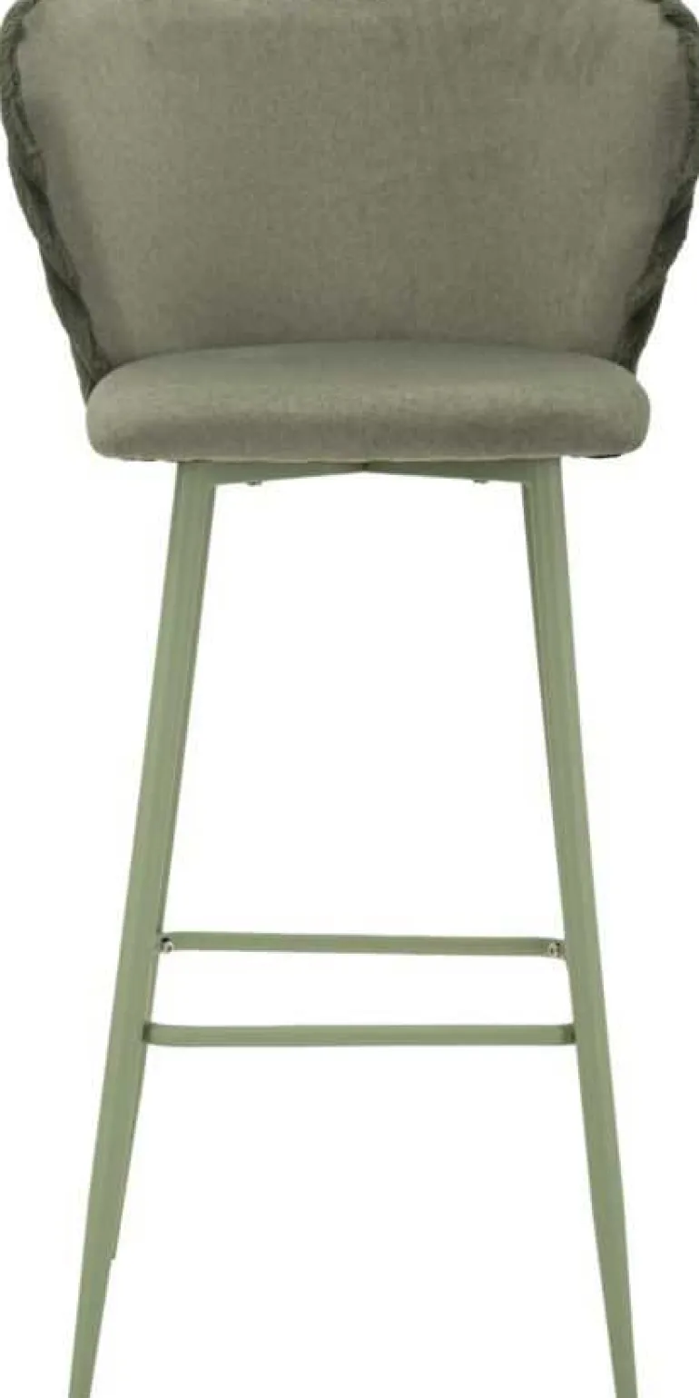 Chaise de bar en tissu et métal Alaska (Lot de 2) (Vert)