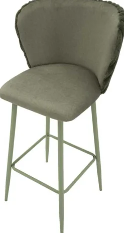 Chaise de bar en tissu et métal Alaska (Lot de 2) (Vert)