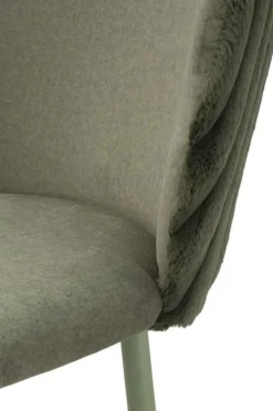 Chaise de bar en tissu et métal Alaska (Lot de 2) (Vert)