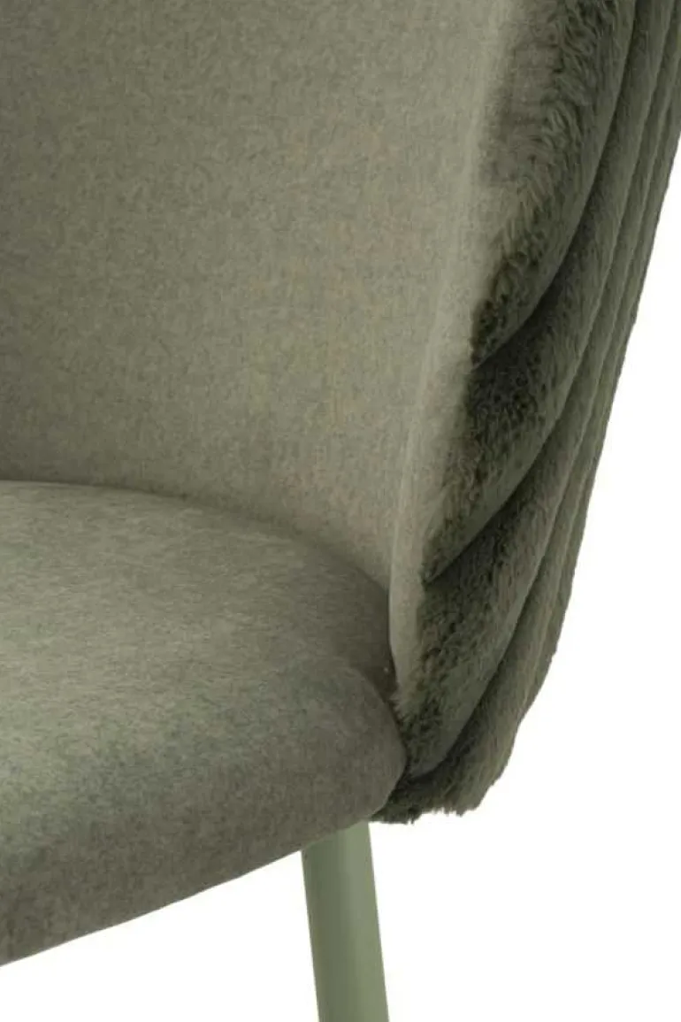 Chaise de bar en tissu et métal Alaska (Lot de 2) (Vert)