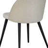 Chaise en velours avec pieds en acier Velvet (Lot de 4)