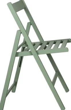 Chaise pliante en bois (Vert)