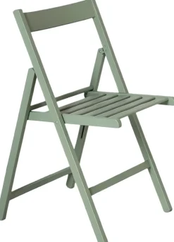 Chaise pliante en bois (Vert)