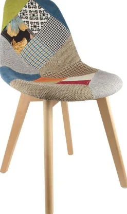 Chaise scandinave Patchwork (Lot de 2) (Multicolore)