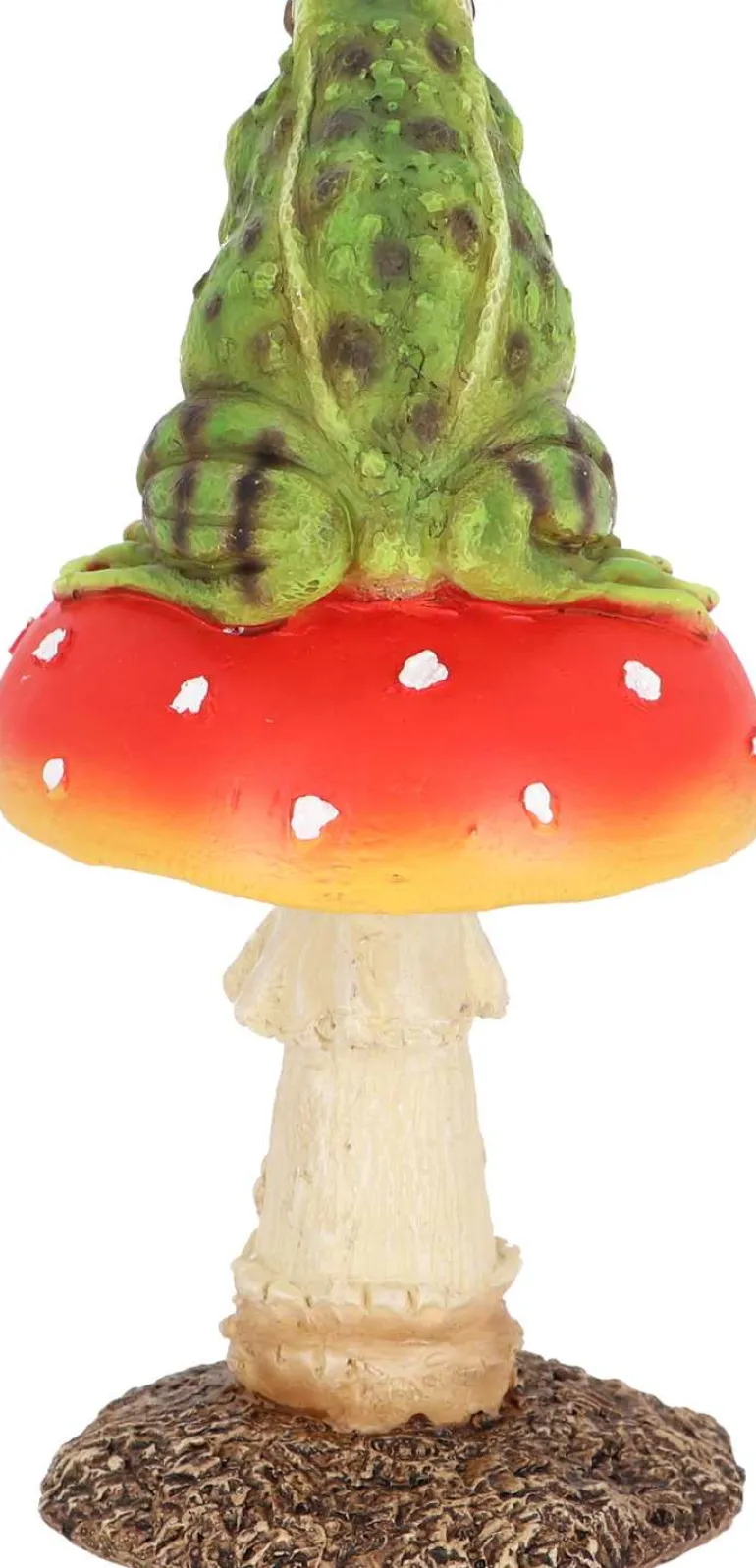 Champignon amanite en polyrésine (Amanite avec grenouille)