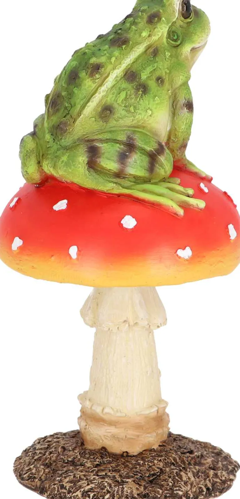 Champignon amanite en polyrésine (Amanite avec grenouille)