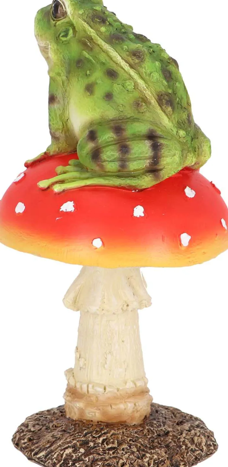Champignon amanite en polyrésine (Amanite avec grenouille)
