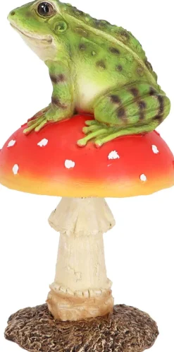 Champignon amanite en polyrésine (Amanite avec grenouille)