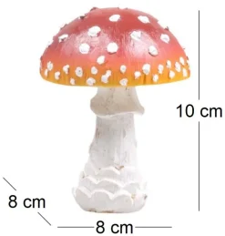 Champignon amanite tue-mouche en résine Forest