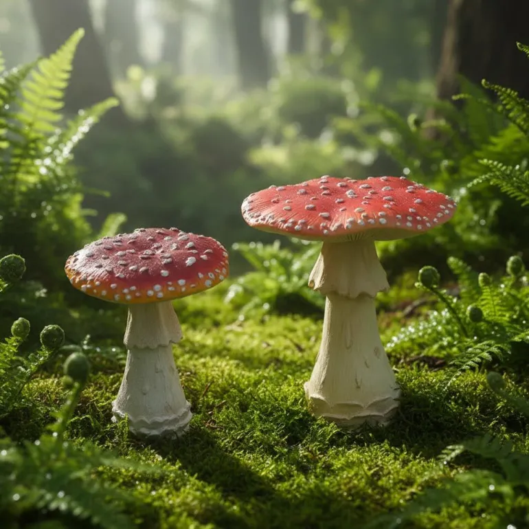 Champignon amanite tue-mouche en résine Forest (15 x 15 x 18 cm)