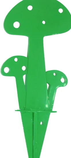 Champignon déco en métal vert (15 cm)