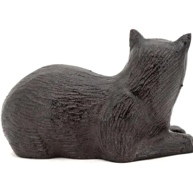 Chat décoratif en fonte