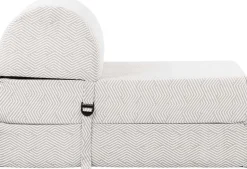 Chauffeuse en coton Chevron (Gris)