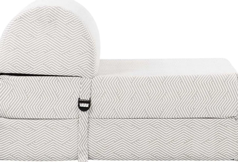 Chauffeuse en coton Chevron (Gris)