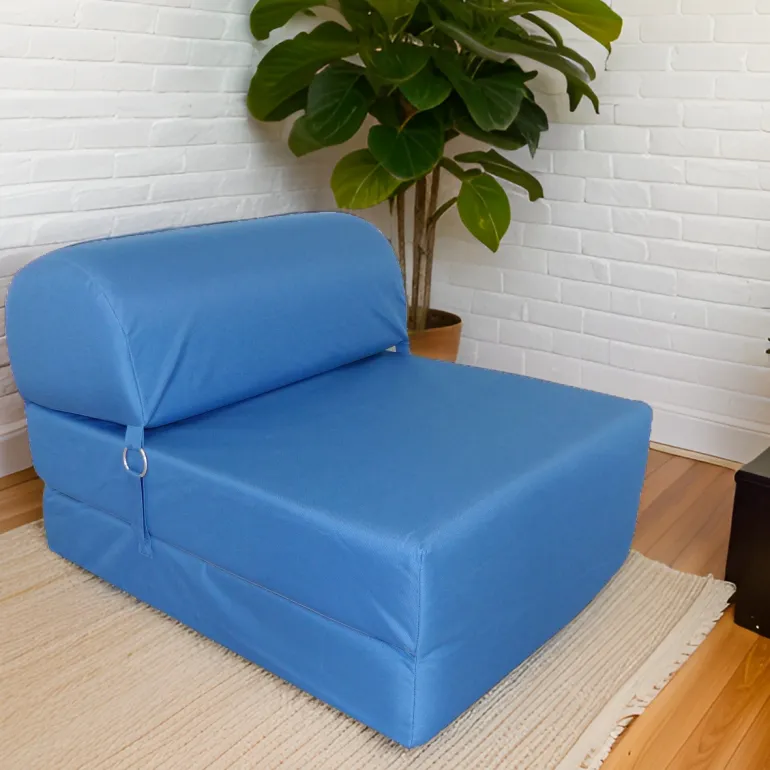 Chauffeuse en tissu enduit Seattle (Bleu)