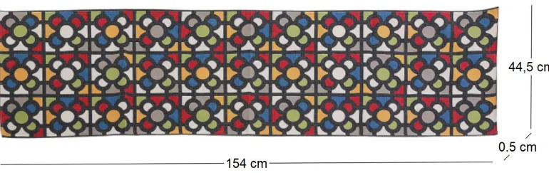 Chemin de table en polyester Urbana