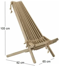 Chilienne en bois EcoChair (Frêne)