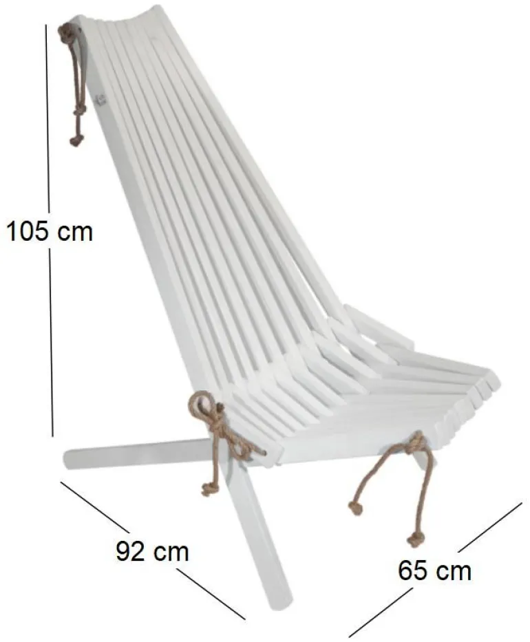Chilienne en bois EcoChair (Pin blanc)