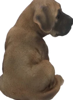 Chiot dogue allemand assis en résine