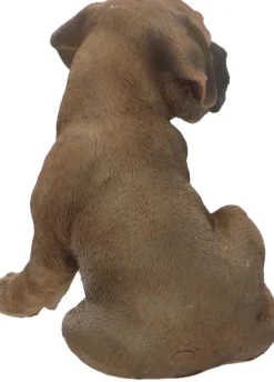 Chiot dogue allemand assis en résine