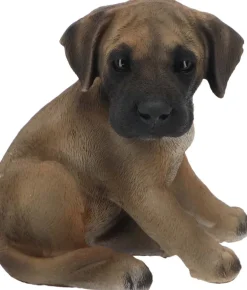 Chiot dogue allemand assis en résine