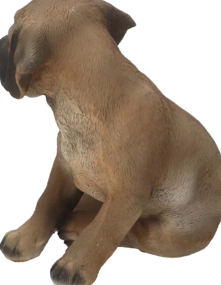 Chiot dogue allemand assis en résine