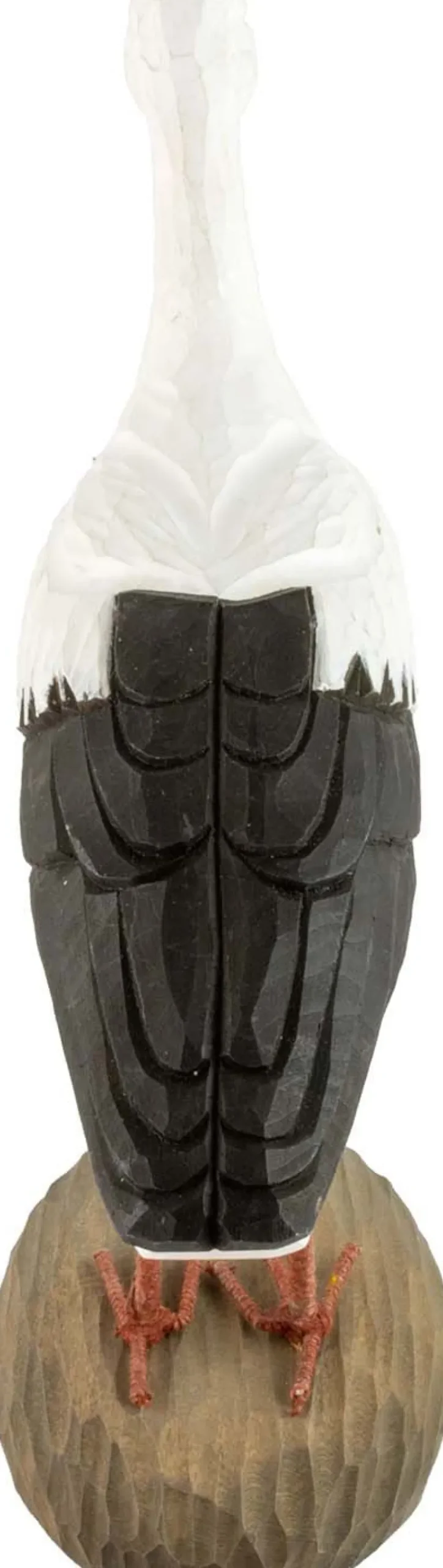 Cigogne en bois sculptée à la main 16 x 6.5 x 21 cm