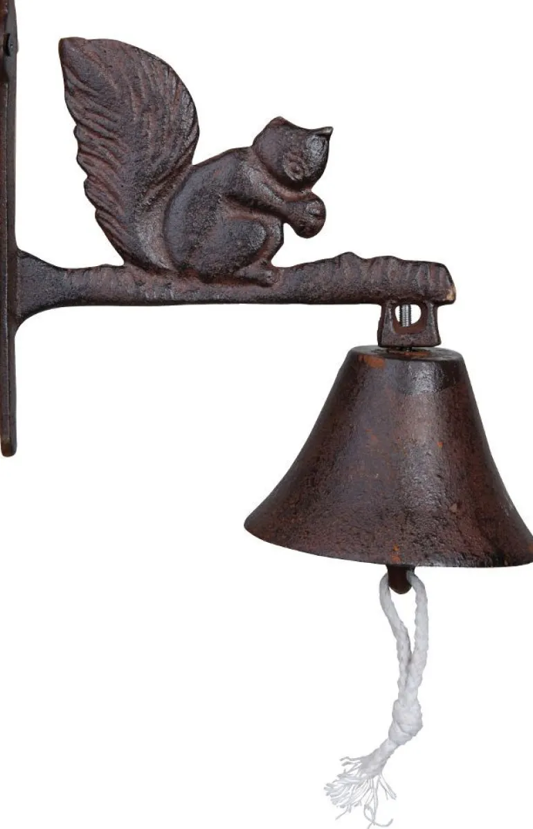Cloche de jardin écureuil en fonte