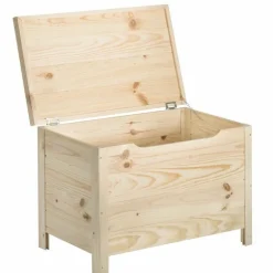 Coffre de rangement en pin 85L