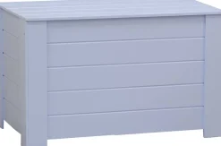 Coffre de rangement en pin 77 x 40 x 50 cm (Bleu)
