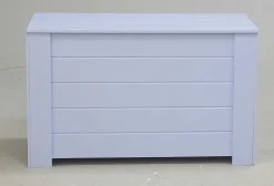 Coffre de rangement en pin 77 x 40 x 50 cm (Bleu)