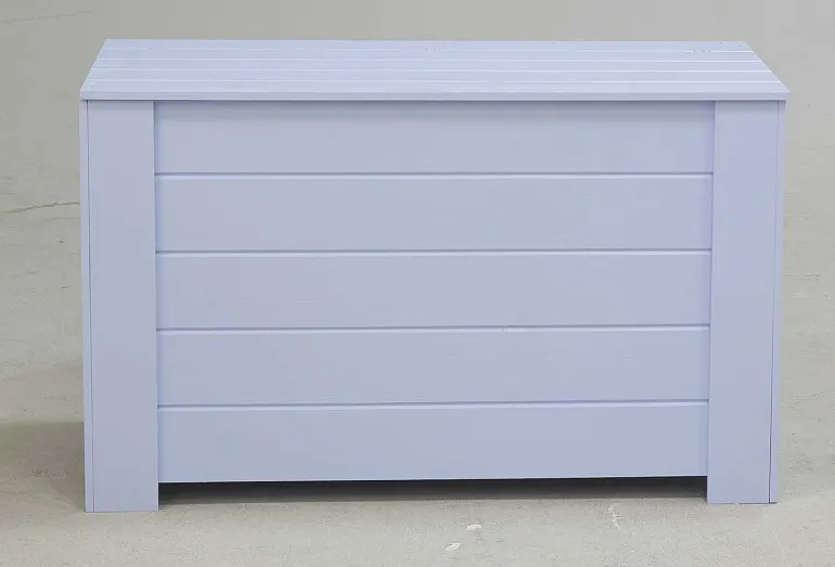Coffre de rangement en pin 77 x 40 x 50 cm (Bleu)