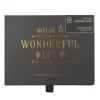 Coffret 6 bougies à la vanille "A wonderful life" (Noir)