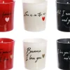 Coffret 6 bougies mots d'amour