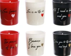 Coffret 6 bougies mots d'amour