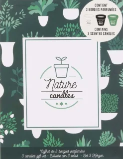 Coffret 3 bougies Nature candles