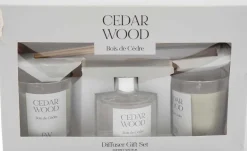 Coffret 2 bougies parfumée et diffuseur 50ml (Senteur Bois de cèdre )