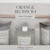 Coffret 2 bougies parfumée et diffuseur 50ml (Senteur Fleur d'oranger)