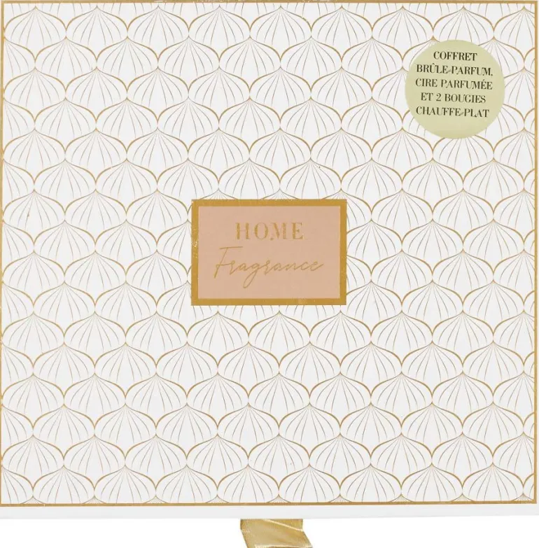 Coffret brûle parfum avec cire parfumée senteur fleur de ceriser