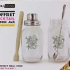 Coffret cocktail Mason jar ustensiles et recettes
