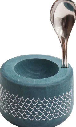 Coffret coquetier en bois Piou Piou (Bleu marine)