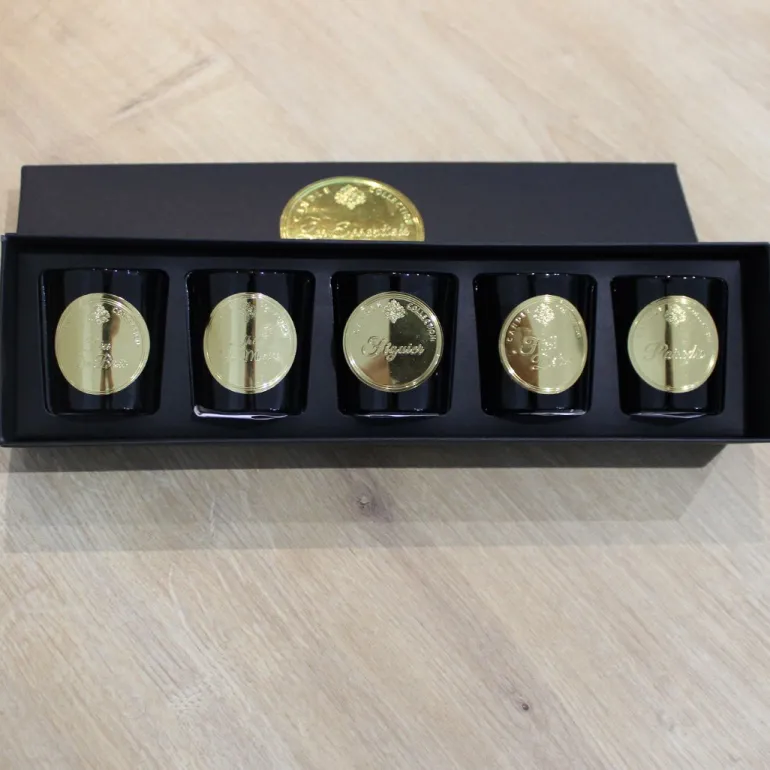 Coffret de 5 bougies parfumées Essentiels