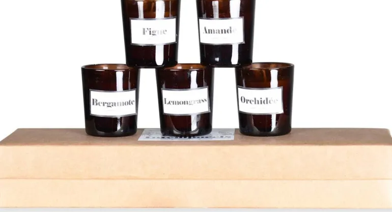 Coffret de 5 bougies parfumées Intemporels