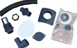 Collecteur d'eau anthracite pour gouttière circulaire (Pour descente circulaire 100 mm)