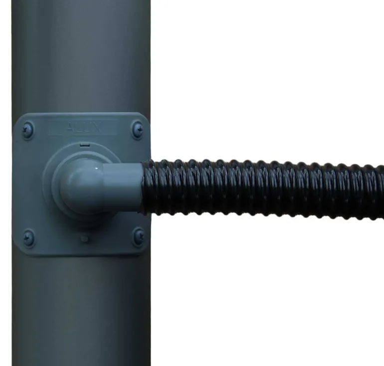 Collecteur d'eau anthracite pour gouttière circulaire (Pour descente circulaire 100 mm)